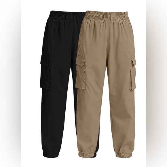 2 Piece Elastic Waist Cargo Pants - Picture 14 of 16